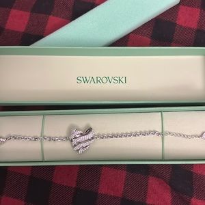 SWAROVSKI BRACELET S HEART CRYSTAL/RHODIUM